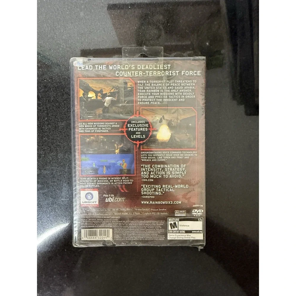 Tom Clancy's Rainbow Six 3 (Sony PlayStation 2, 2004) sealed